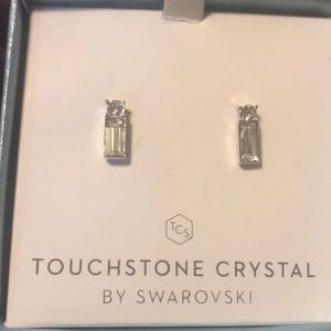 Crystal Bar Earrings